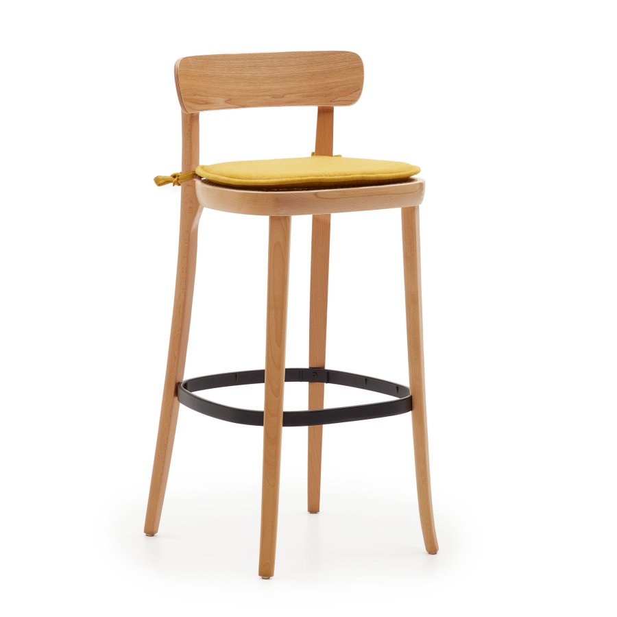 KAVE HOME pute til Romane stol - sennepsgult stoff (43x43)