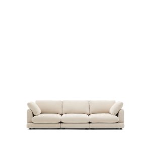 KAVE HOME Gala 4 pers. sofa - beige chenille (300cm)