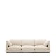 KAVE HOME Sofa Gala 4-seter i beige chenille FSC Mix Credit 300 cm