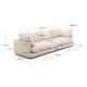 KAVE HOME Sofa Gala 4-seter i beige chenille FSC Mix Credit 300 cm