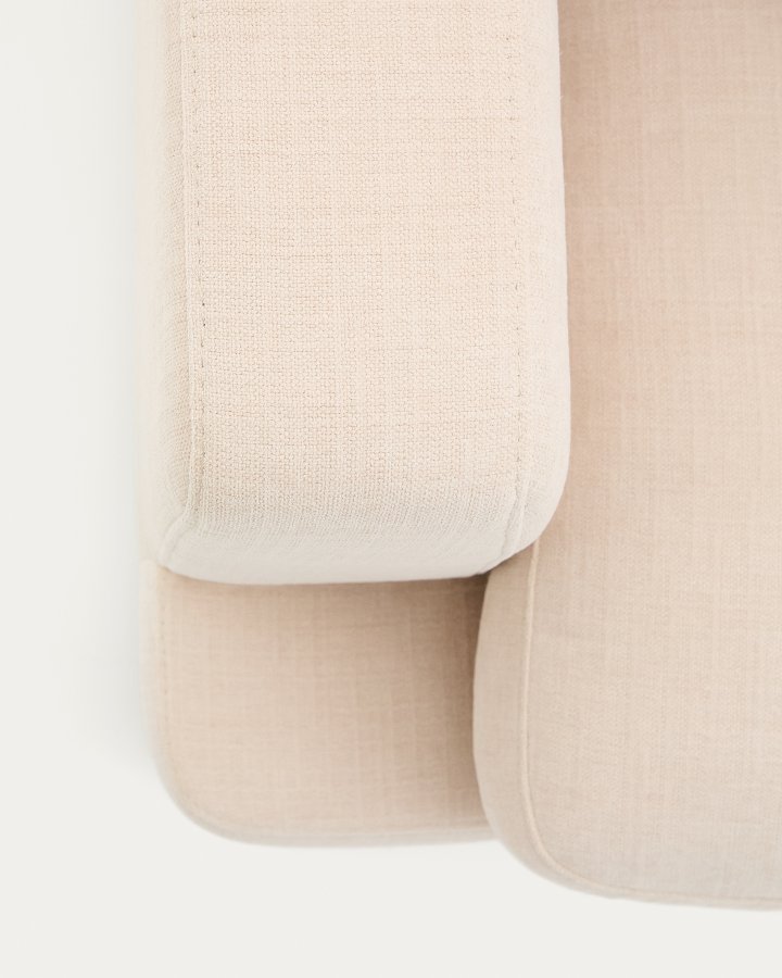 KAVE HOME Sofa Gala 4-seter i beige chenille FSC Mix Credit 300 cm