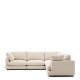  KAVE HOME Gala Ecksofa 6 Personen. - beige Chenille (300x300cm)