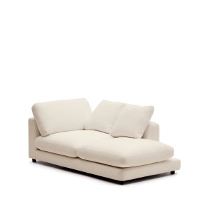 KAVE HOME Gala sjeselong hyre i beige, 193 x 105 cm