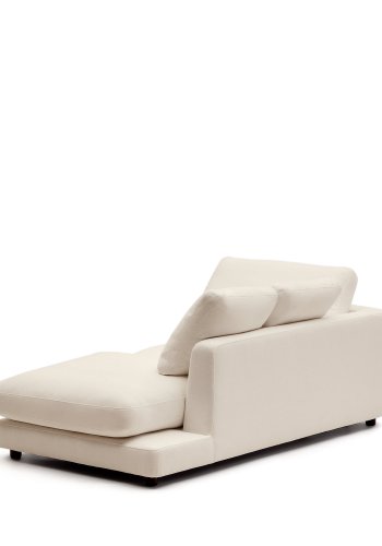 KAVE HOME Gala sjeselong hyre i beige, 193 x 105 cm