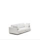 KAVE HOME Gala 3-seters sofa - hvitt stoff (210cm)