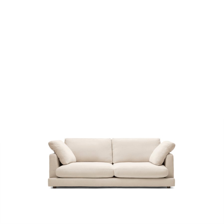 KAVE HOME Gala 3-seters sofa - beige stoff (210cm)