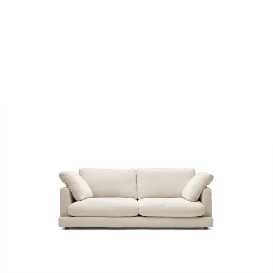 KAVE HOME Gala 3-seters sofa - beige stoff (210cm)