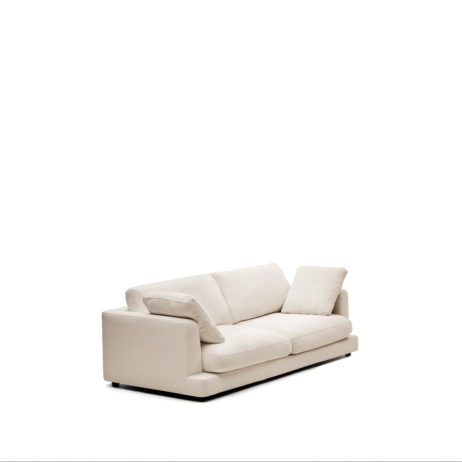 KAVE HOME Gala 3-seters sofa - beige stoff (210cm)