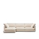 KAVE HOME Gala 4-seters sofa, med venstre sjeselong - beige stoff (300 cm)