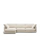 KAVE HOME Gala 4-seters sofa, med venstre sjeselong - beige stoff (300 cm)
