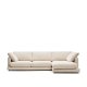 KAVE HOME Gala 4-seters sofa, med hyre sjeselong - beige stoff (300cm)
