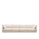 KAVE HOME Gala 6-seters sofa - beige stoff (390cm)
