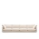 KAVE HOME Gala 6-seters sofa - beige stoff (390cm)