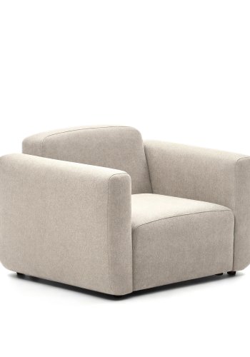 KAVE HOME Neom modulr lenestol, med armlener - beige stoff