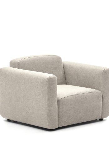 KAVE HOME Neom modulr lenestol, med armlener - beige stoff
