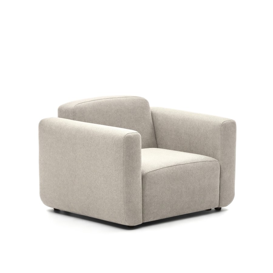 KAVE HOME Neom modulr lenestol, med armlener - beige stoff