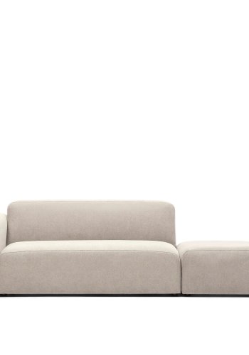 KAVE HOME Neom 2-personers modulsofa med ryggmodul - beige stoff (244cm)