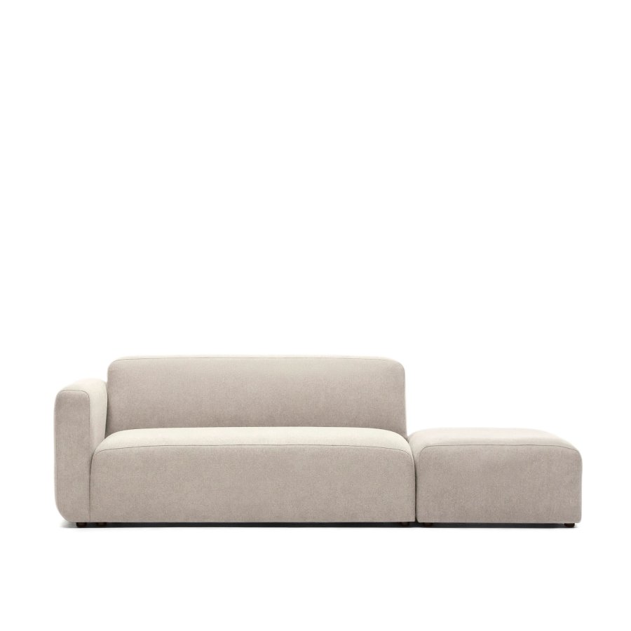 KAVE HOME Neom 2-personers modulsofa med ryggmodul - beige stoff (244cm)