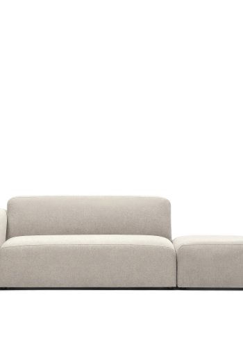 KAVE HOME Neom 2-personers modulsofa med ryggmodul - beige stoff (244cm)