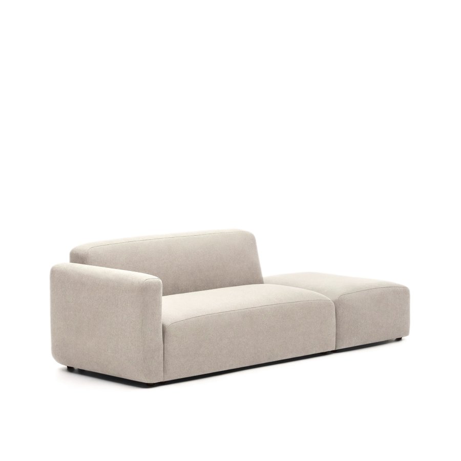 KAVE HOME Neom 2-personers modulsofa med ryggmodul - beige stoff (244cm)