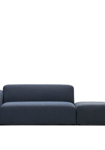 KAVE HOME Neom 2-personers modulsofa med ryggmodul - bltt stoff (244cm)