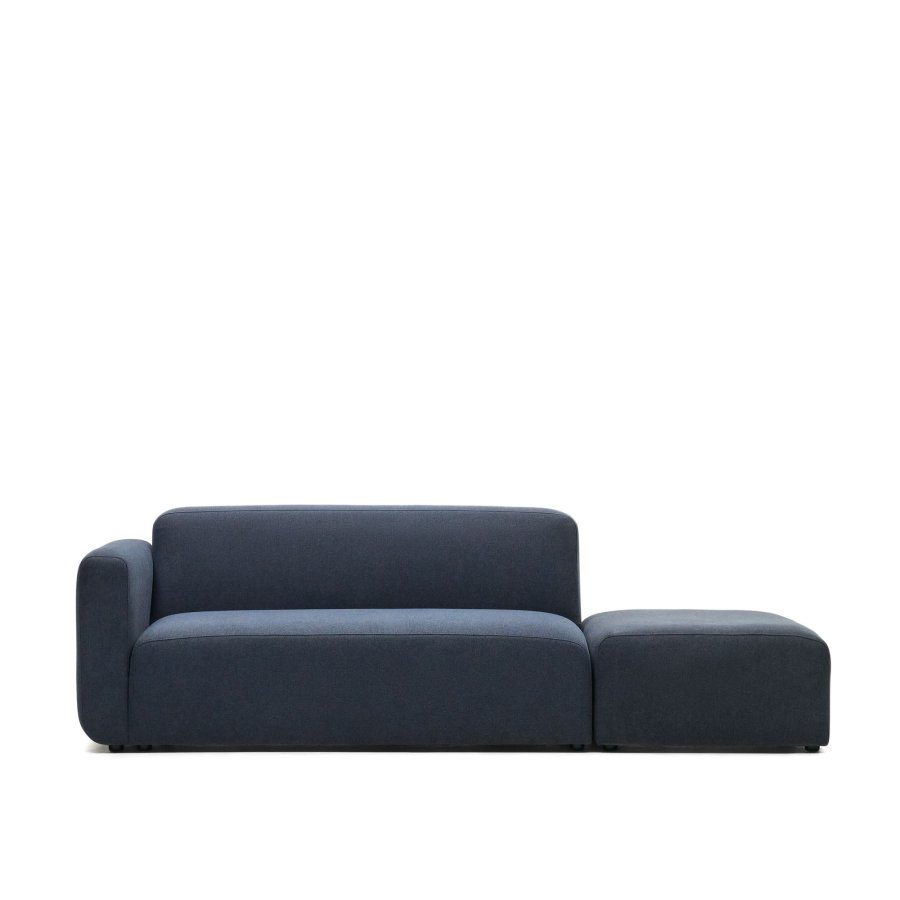 KAVE HOME Neom 2-personers modulsofa med ryggmodul - bltt stoff (244cm)