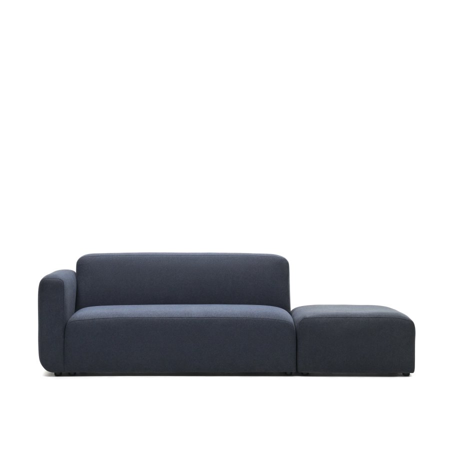 KAVE HOME Neom 2-personers modulsofa med ryggmodul - bltt stoff (244cm)
