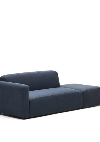 KAVE HOME Neom 2-personers modulsofa med ryggmodul - bltt stoff (244cm)