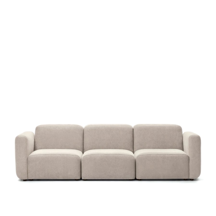 KAVE HOME Neom 3-personers modulsofa - beige stoff (263cm)