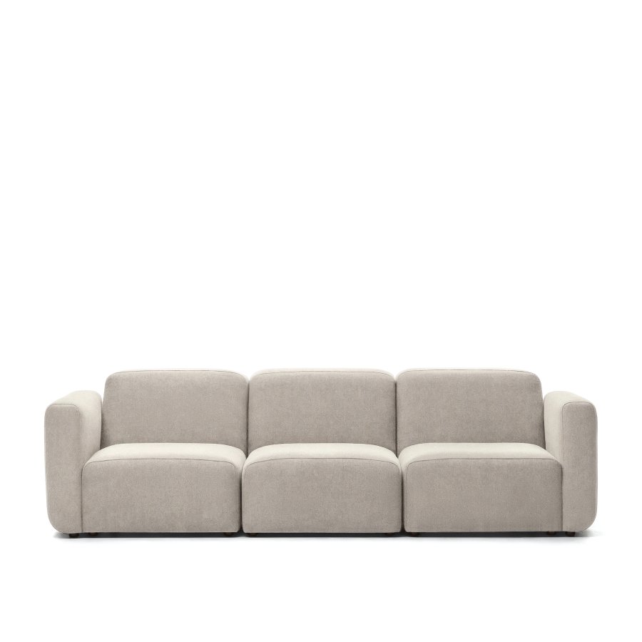 KAVE HOME Neom 3-personers modulsofa - beige stoff (263cm)