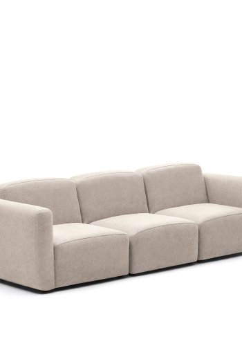 KAVE HOME Neom 3-personers modulsofa - beige stoff (263cm)