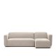 KAVE HOME Neom 3-personers modulsofa, med hyre/venstre sjeselong - beige stoff (263cm)
