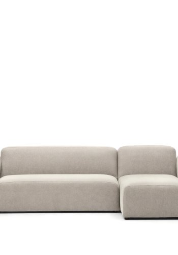 KAVE HOME Neom 3-personers modulsofa, med hyre/venstre sjeselong - beige stoff (263cm)