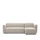 KAVE HOME Neom 3-personers modulsofa, med hyre/venstre sjeselong - beige stoff (263cm)