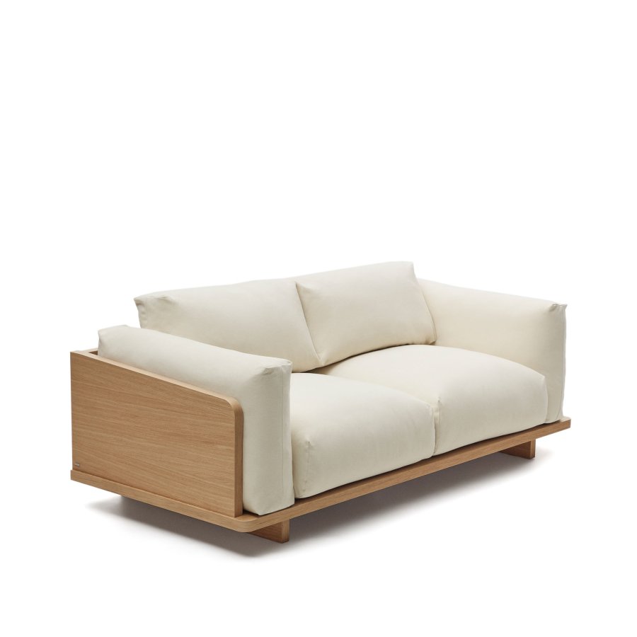 KAVE HOME Oaq 3-seters sofa - beige stoff (225cm)
