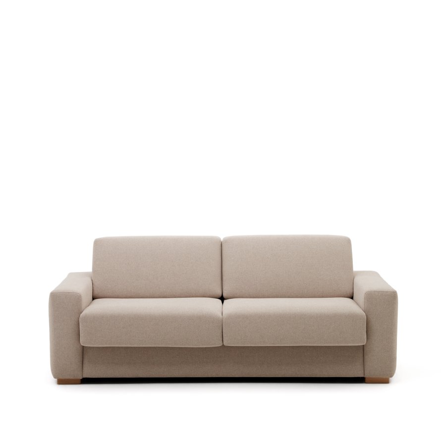 KAVE HOME Anley 3-personers sovesofa - beige stoff (224cm)