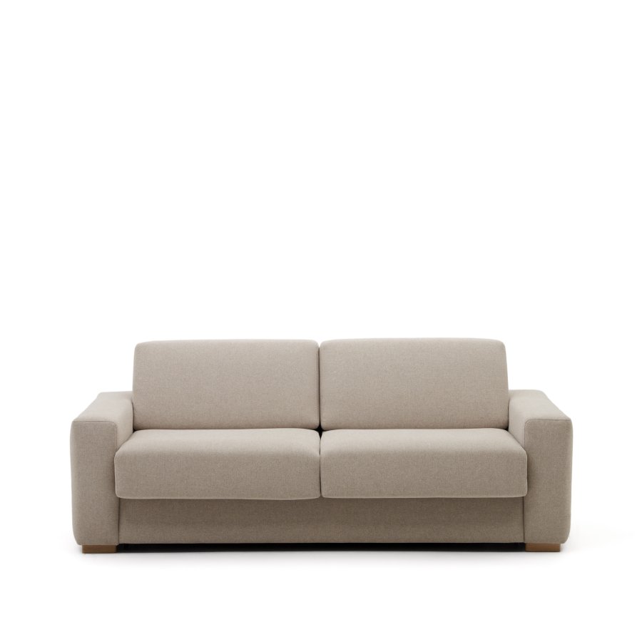 KAVE HOME Anley 3-personers sovesofa - beige stoff (224cm)
