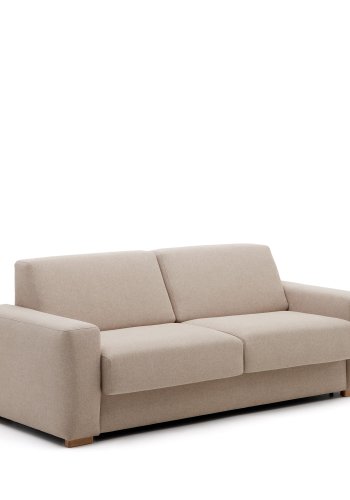 KAVE HOME Anley 3-personers sovesofa - beige stoff (224cm)