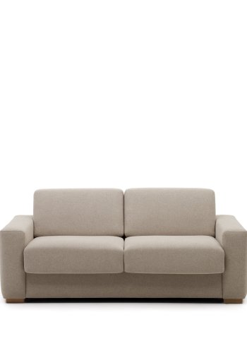 KAVE HOME Anley 4-personers sovesofa - beige stoff (244cm)