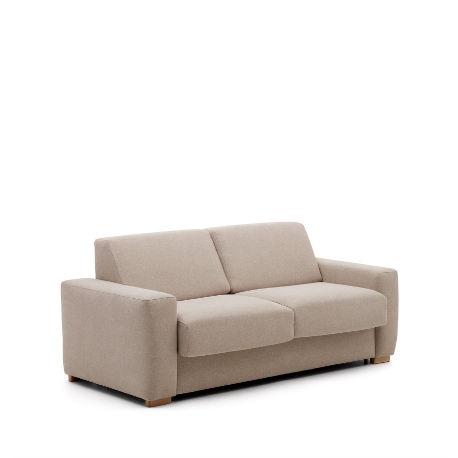 KAVE HOME Anley 4-personers sovesofa - beige stoff (244cm)