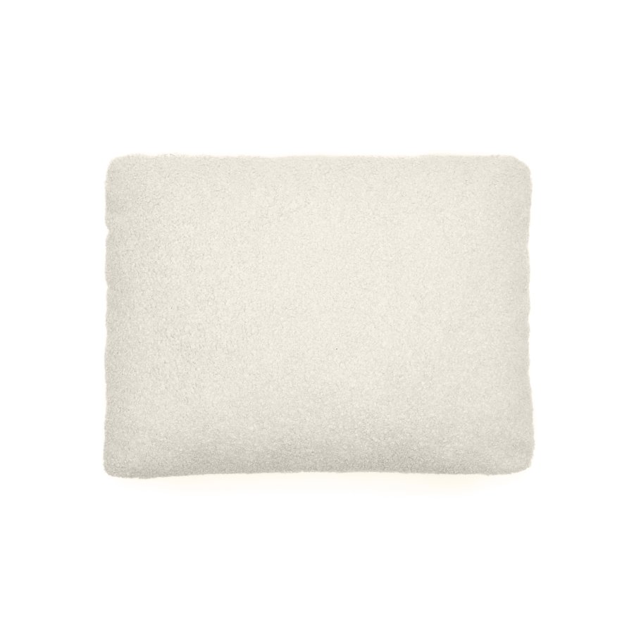 KAVE HOME Martina pute ecru boucl 47 x 36 cm