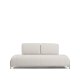 KAVE HOME Compo 2-pers. modul sofa - ecru chenille stof og beige metal (200cm)