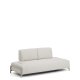 KAVE HOME Compo 2-pers. modul sofa - ecru chenille stof og beige metal (200cm)