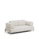 KAVE HOME Compo 2-pers. sofa - ecru chenille stof og beige metal (200cm)