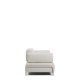 KAVE HOME Compo 2-pers. sofa - ecru chenille stof og beige metal (200cm)