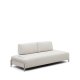 KAVE HOME Compo 3-seters sofa - beige chenille med gr metallstruktur (232cm)