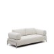 KAVE HOME Compo 3-seters sofa - beige chenille med gr metallstruktur (232)