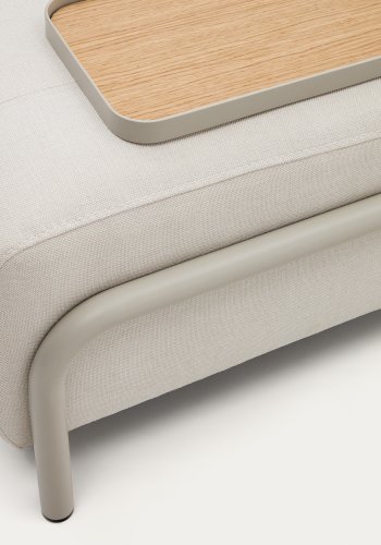 KAVE HOME Lite Compo-brett i eikefiner med naturlig finish og beige metallstruktur