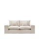 KAVE HOME Anarela 2-pers. sofa, m. aftageligt betr�k og hynder - beige h�r (240cm)