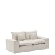 KAVE HOME Anarela 2-pers. sofa, m. aftageligt betr�k og hynder - beige h�r (240cm)